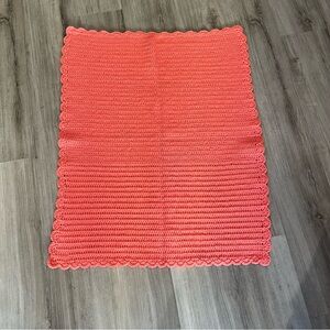 New Handmade Crochet Coral Blanket